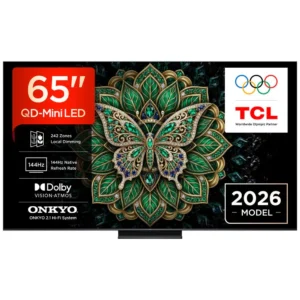 TCL C6K Pro TV 65C6K PRO 65” QD-Mini LED TV, 4K HDR 1000 nits, 242 dimming zones, Google TV, Dolby Vision & Atmos, 2.1 Onkyo, 144Hz, AirPlay 2