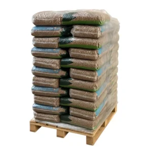Bancale 70 sacchi pellet in legno di abete certificato en plus a1 prodotto in trentino, sacchi da 15 kg